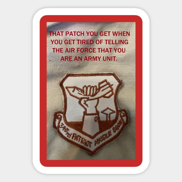 343rd Patriot Missile Squadron Sticker by Limb Store